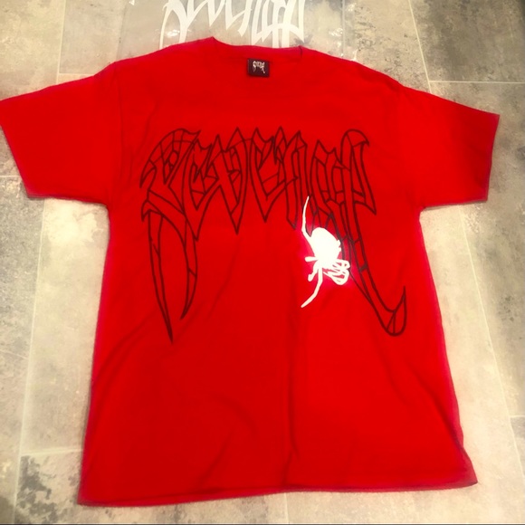 🔥Revenge Clothing 🔥Spider Arch SS T-Shirt-Puff Print🔥Measurements in Photos🔥 - Picture 15 of 15